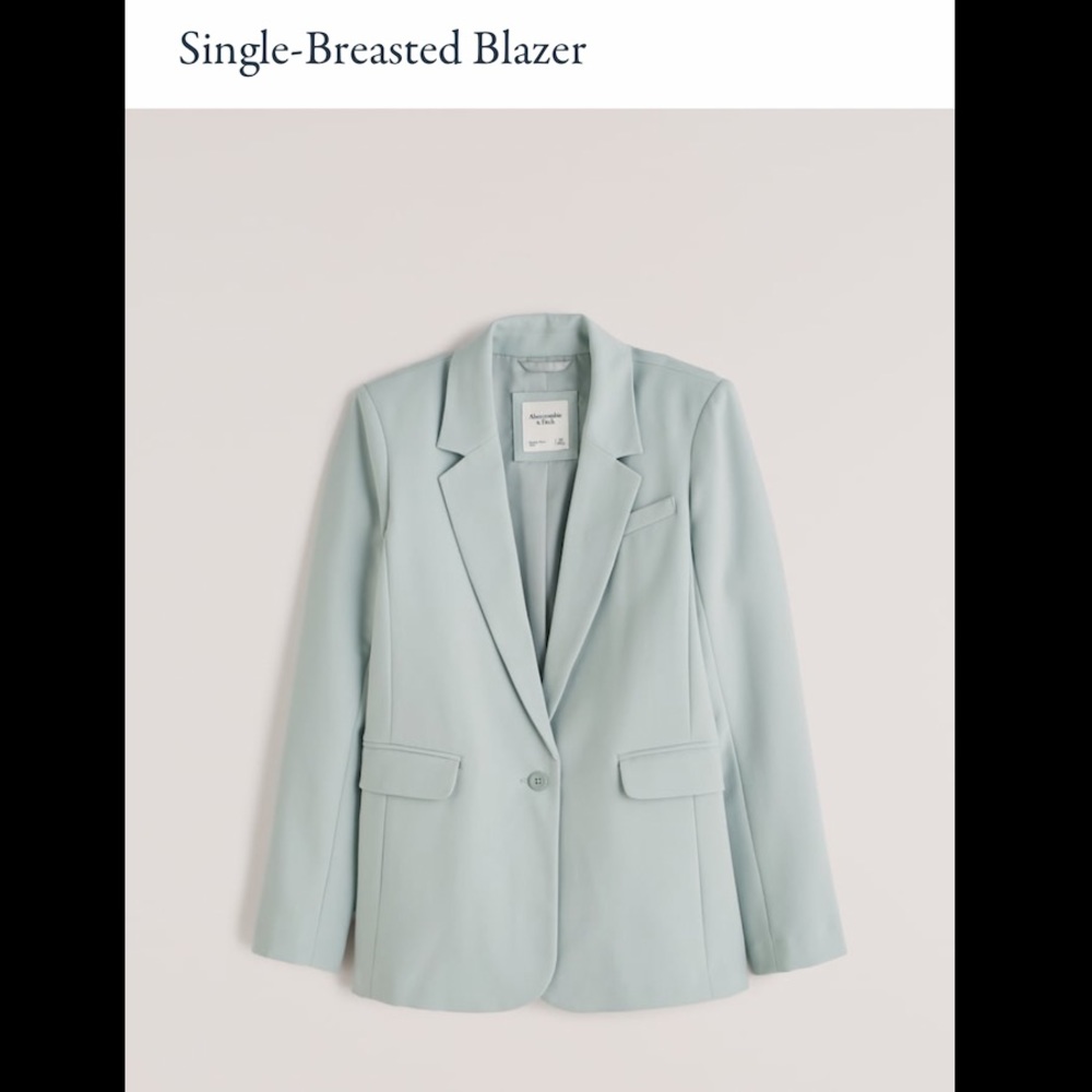 NWT❗️A&F Light Green Single Breasted Blazer